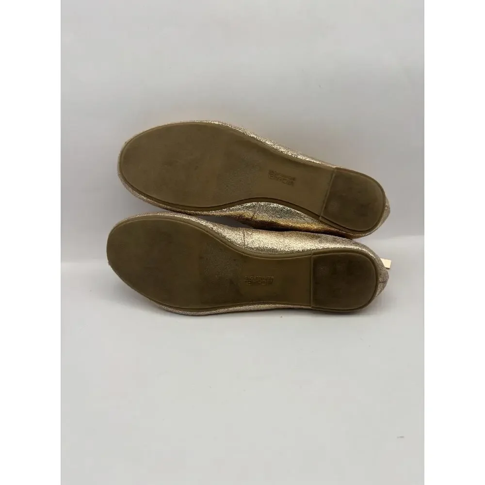 Michael Kors Kenyah Kay Rose Gold Ballet Flats Girls Size 5